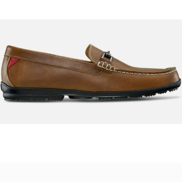 Footjoy men's Club Casual Buckle loafers 9 1/2 M NWOB - Picture 1 of 10